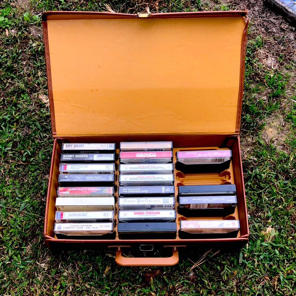 Locking box for cassette tapes